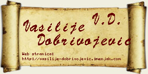 Vasilije Dobrivojević vizit kartica